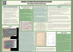 Music Score Image Registration For Annotation Extraction Poster