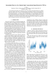 Intermediate Polars in a New (Optical) Light: Unprecedented Signal Detected in V709 Cas