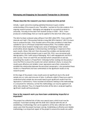 Laidlaw Scholarship Research Period Report