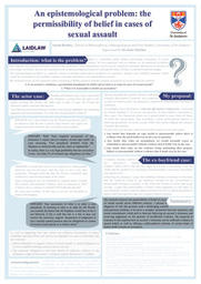 Research Poster - An epistemological problem: the permissibility of belief in cases of sexual assault