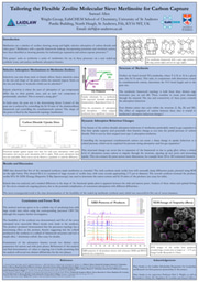 Research Poster: Tailoring the Flexible Zeolite Molecular Sieve Merlinoite for Carbon Capture