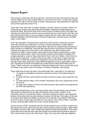 Summer 2 LiA Impact Report and Reflective Report