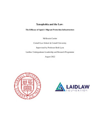 Summer 2022 Research Essay - Xenophobia and the Law