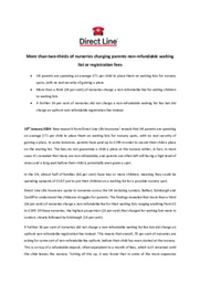 More than two-thirds of nurseries charging parents non-refundable waiting list or registration fees