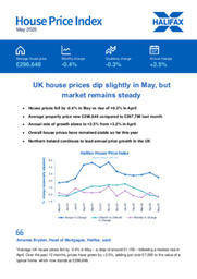 UK house prices dip slightly in May, but market remains steady