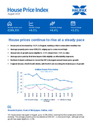 Halifax House Price Index - August 2025