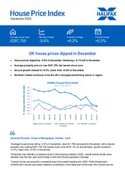 UK house prices dipped in December