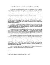 Exploring the release of proteins encapsulated in a degradable PEG hydrogel