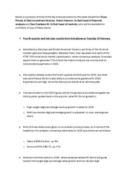 Three big stories for the week ahead: AstraZeneca, Barclays and British American Tobacco