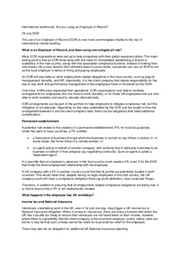 International workforces: are you using an Employer of Record?