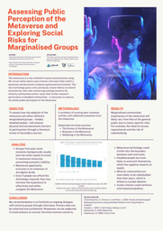 Assessing Public Perception of the Metaverse and Exploring Social Risks for Marginalised Groups Laidlaw Poster - Isobel Allen