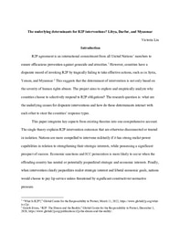 Responsibility to protect R2P Research Thesis 