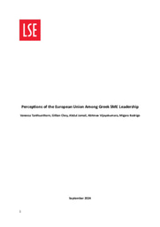 Perceptions of the European Union Among Greek SME Leadership