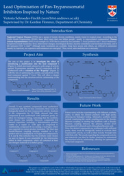 Research Poster: Lead Optimisation of Pan-Trypanosomatid Inhibitors Inspired by Nature