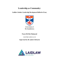 Leadership as Community: Laidlaw Scholars Leadership Development Reflective Essay
