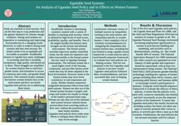 Poster: An Analysis of Ugandan Seed Policy and Its Effects on Women Farmers