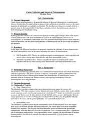 Essay - Career Trajectory and Success of Neurosurgeons