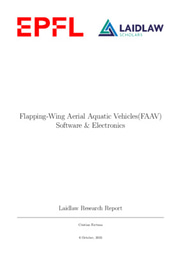 Flapping Wing Aerial Aquatic Vehicles Software & Electronics Research Report
