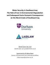 Research Paper - Water Security in Southeast Iraq