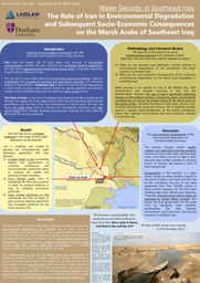 Poster - Water Security in Southeast Iraq