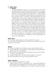 Laidlaw research proposal （Innovation in the northeast UK)