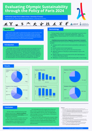 Laidlaw Summer I Research Poster - Evaluating Olympic Sustainability through the Policy of Paris 2024