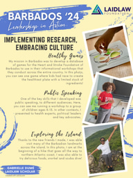 Leadership in Action reflection Barbados 2024 poster