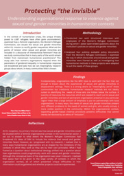 Research Poster: Protecting "The Invisible"