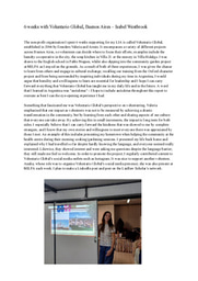 LiA reflective report - Voluntario Global, Buenos Aires