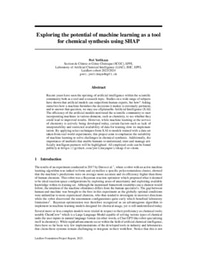 Research report - Exploring the potential of ML as a tool for chemical synthesis using SHAP
