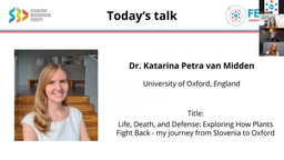 FEBS Junior Section – Katarina P. van Midden: A journey into plant immunity, from Slovenian roots to a postdoc in Oxford