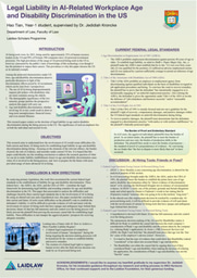 Legal Liability in AI-Related Workplace Age and Disability Discrimination in the US