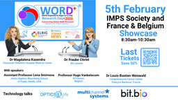 5th February: International MPS Society and France & Belgium Showcases.
