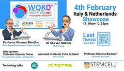 Join Professor Giovanni Blandino and Dr Bas van Balkom for the Italy and Netherlands showcases