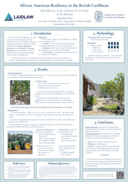 Research Poster: African American Resiliency in the British Caribbean
