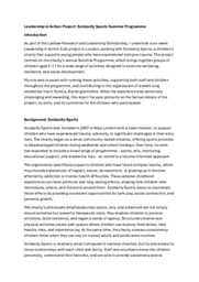 LiA Output 1 - Volunteering with Children with complex trauma