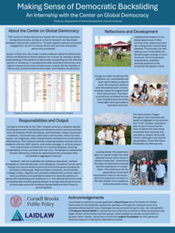 LiA Poster: An Internship with the Center on Global Democracy