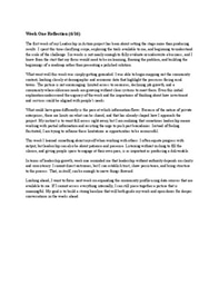 Leadership in Action Weekly Entries (6/16- 7/21)