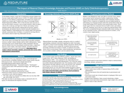 Laidlaw Poster (2024): The Impact of Maternal Dietary Knowledge, Attitudes, and Practice (KAP) on Early Child Anthropometry