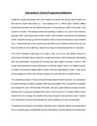 LiA Deliverable 5: End-of-Programme Reflection