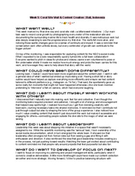 Week 5 Log | LiA Reflection: Coral Site Visit & Content Creation