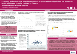 Changes in HV services expenditure in England poster - Laidlaw Research