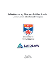 Reflections on my Time as a Laidlaw Scholar