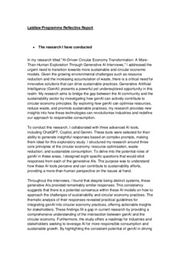 AI-Driven Circular Economy Transformation: A More-Than-Human Exploration Through Generative AI Interviews- Research Findings and Reflective Report