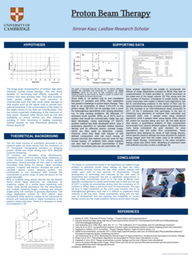 Research poster on Proton Beam Therapy