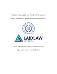 Sabrina Gulotty - Laidlaw Research Paper_ Feminist Consumerism and Conscious Consumption