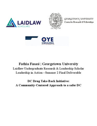 LiA Final Showcase: DC Drug Take-Back Initiative:  A Community-Centered Approach to a safer DC