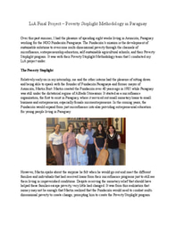 LiA Final Project – Poverty Stoplight Methodology in Paraguay