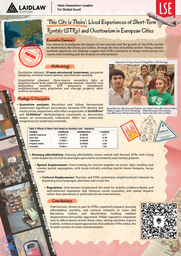 Research Poster - ‘This City is Theirs’: Lived Experiences of Short Term Rentals (STRs) and Overtourism in European Cities 