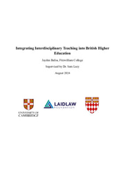 Integrating Interdisciplinary Teaching into British Higher Education